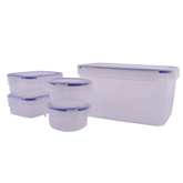 Plastic container 5 pieces set